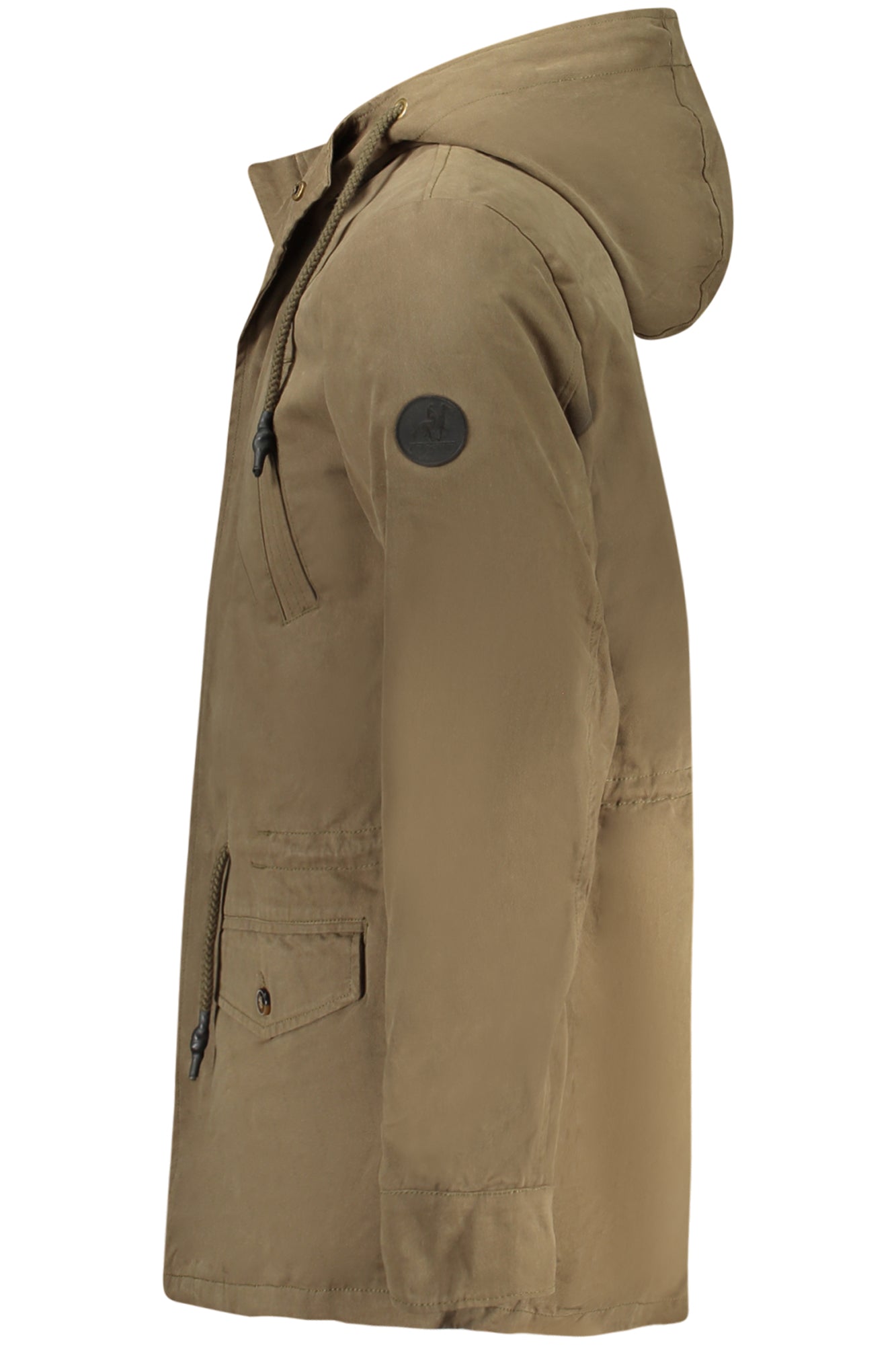 U.S. GRAND Green Herrenjacke – Warme Winterparka mit Kapuze und Fell | Herren Grün