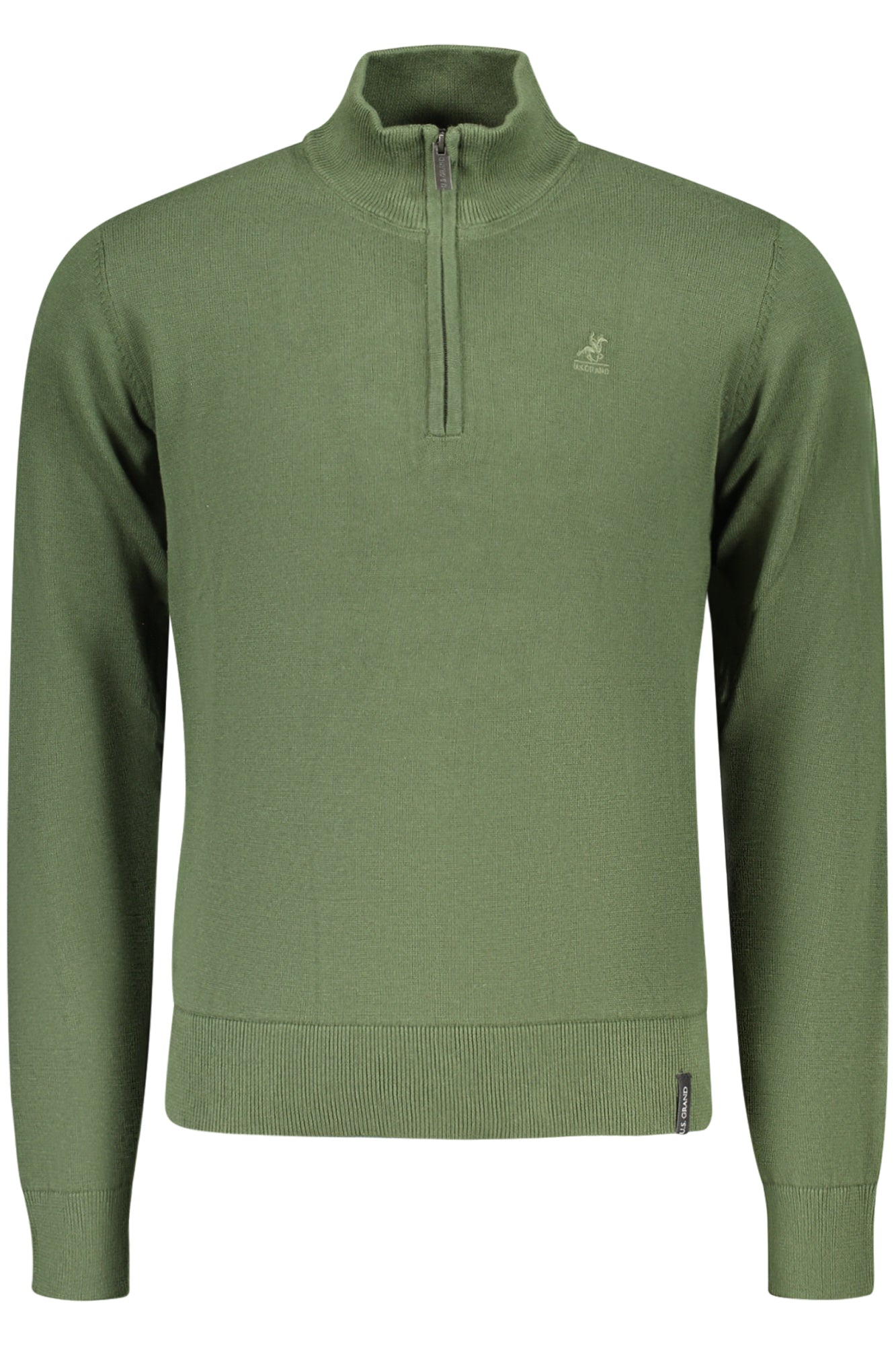U.S. GRAND Herren Oberteile – Pullover, mit Reißverschluss Grün