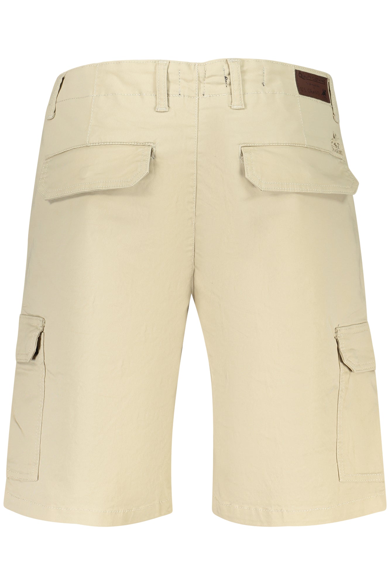 U.S. GRAND Herren Hosen – Kurze Jacke mit, mit Taschen Beige