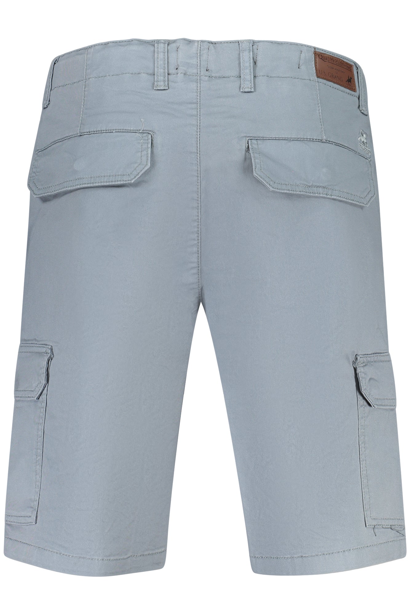 U.S. GRAND Herren Hosen – Kurze Jacke mit, mit Taschen Grau