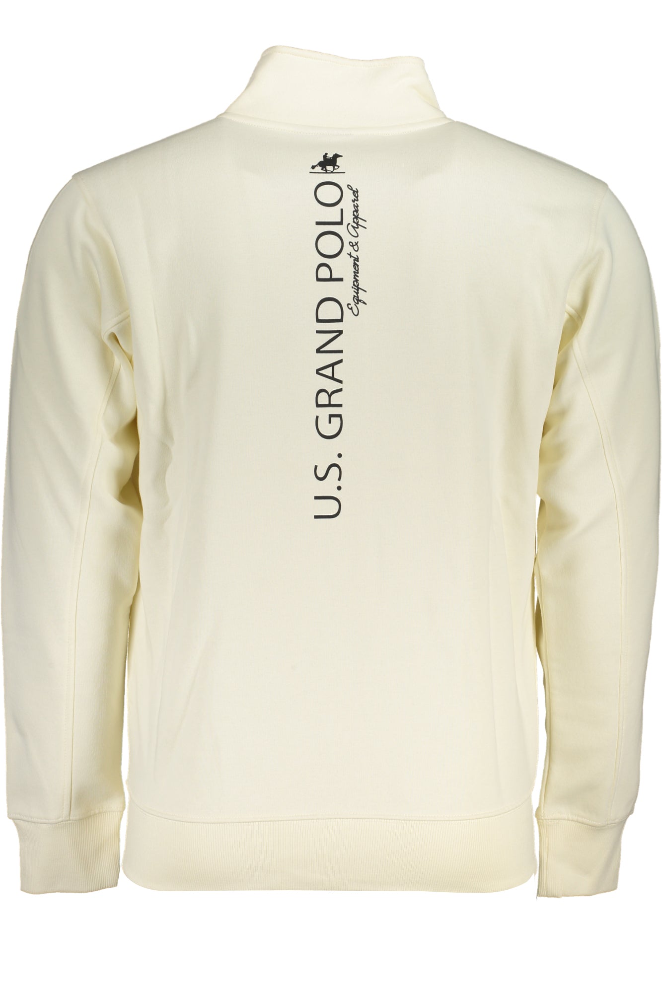 US GRAND Herren-Sweatshirt mit Reißverschluss, schwarz Weiß