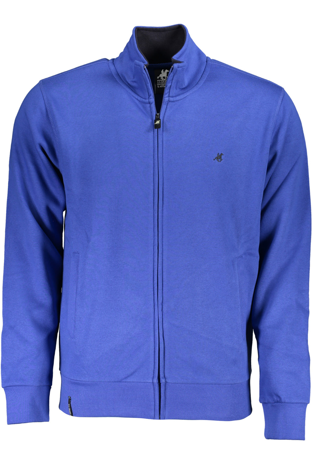 US GRAND Herren-Sweatshirt mit Reißverschluss, blau
