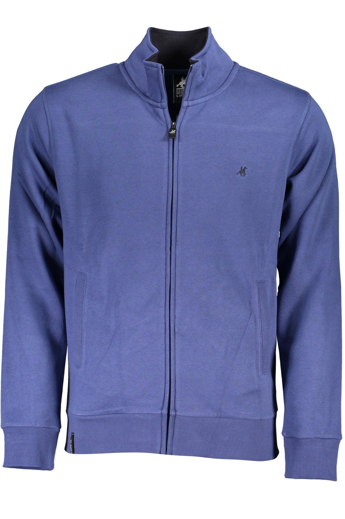 US GRAND Herren-Sweatshirt mit Reißverschluss, blau