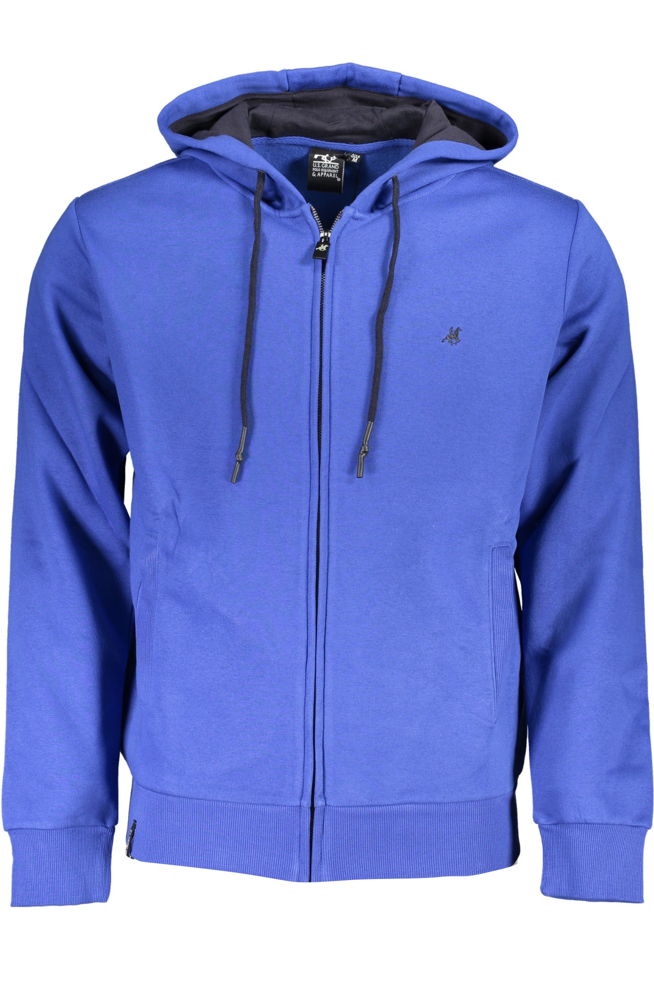 US GRAND Herren-Sweatshirt mit Reißverschluss, blau Blau