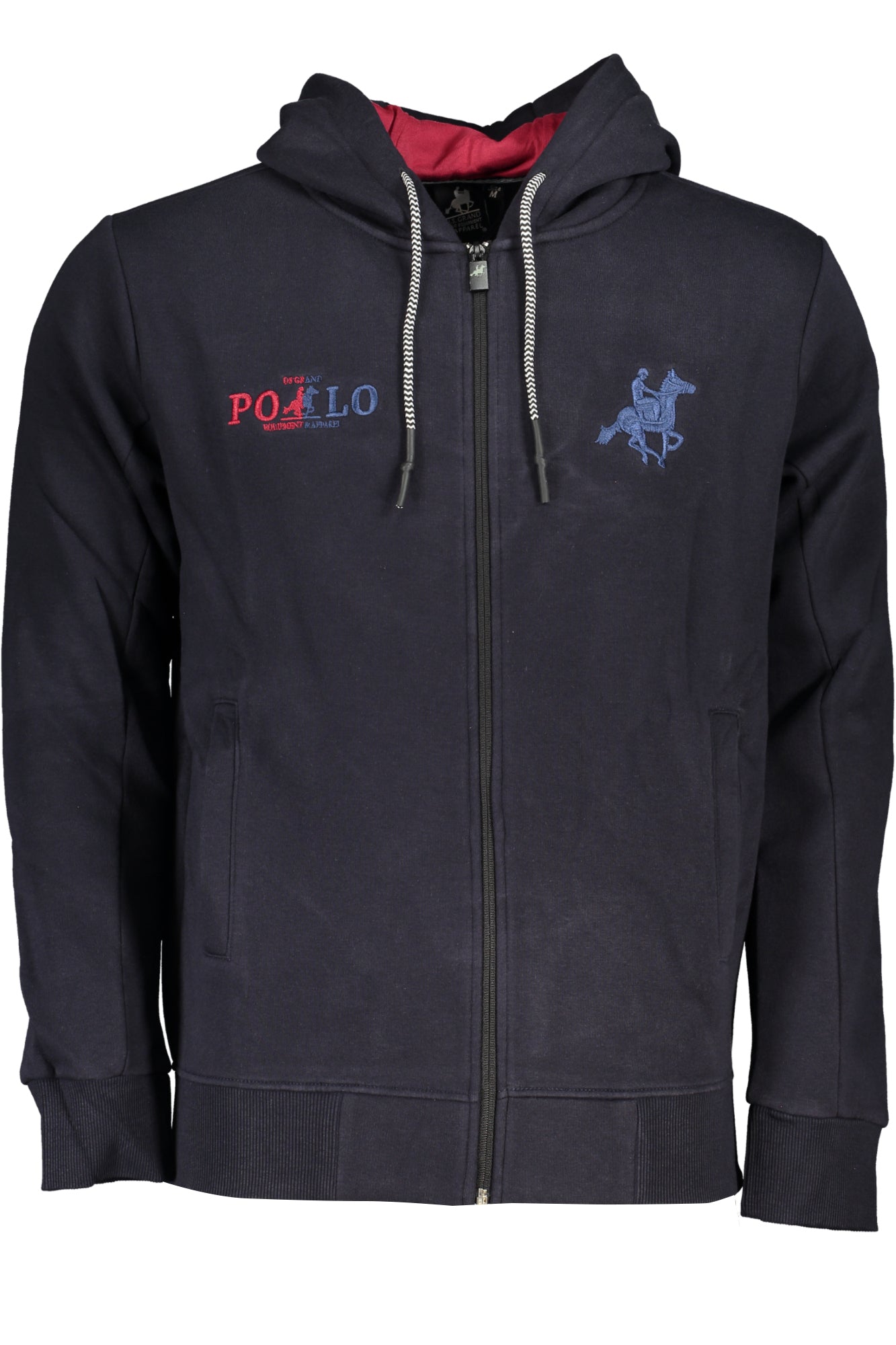 US GRAND Herren-Sweatshirt mit Reißverschluss, blau Blau