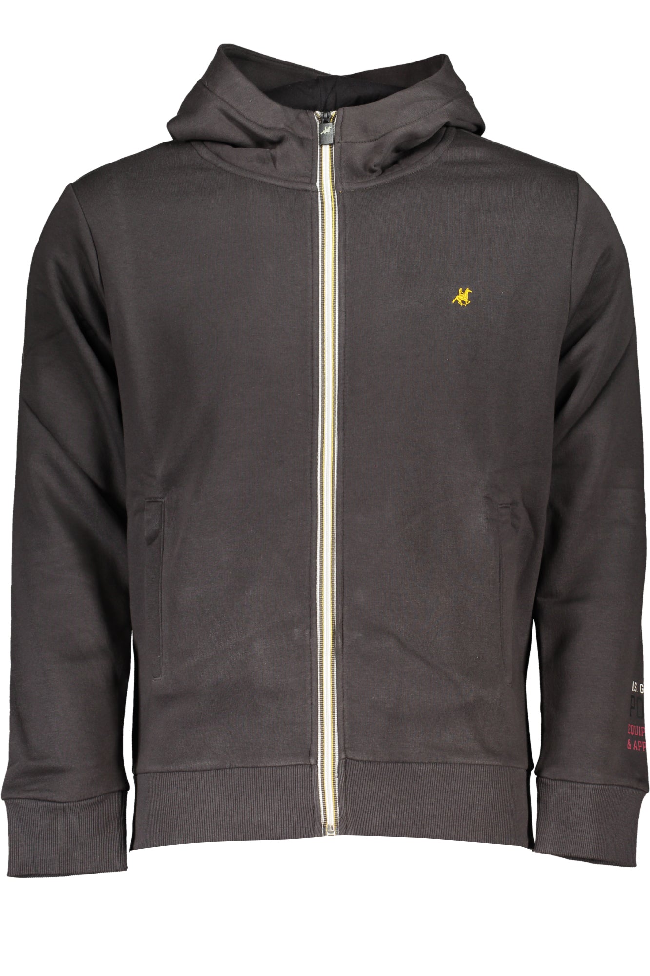 US GRAND Herren-Sweatshirt mit Reißverschluss, grau Grau