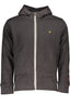 US GRAND Herren-Sweatshirt mit Reißverschluss, grau Grau