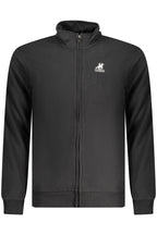 US GRAND Herren-Sweatshirt mit Reißverschluss, schwarz