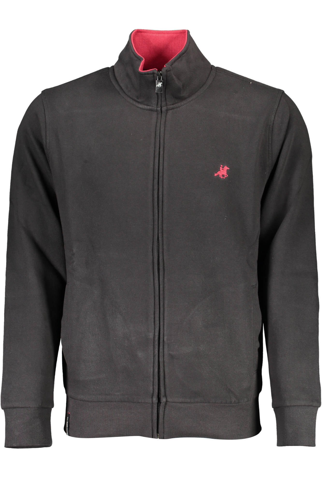 US GRAND Herren-Sweatshirt mit Reißverschluss, schwarz Schwarz