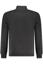 US GRAND Herren-Sweatshirt mit Reißverschluss, schwarz