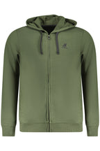 US GRAND Herren-Sweatshirt mit Reißverschluss, grün