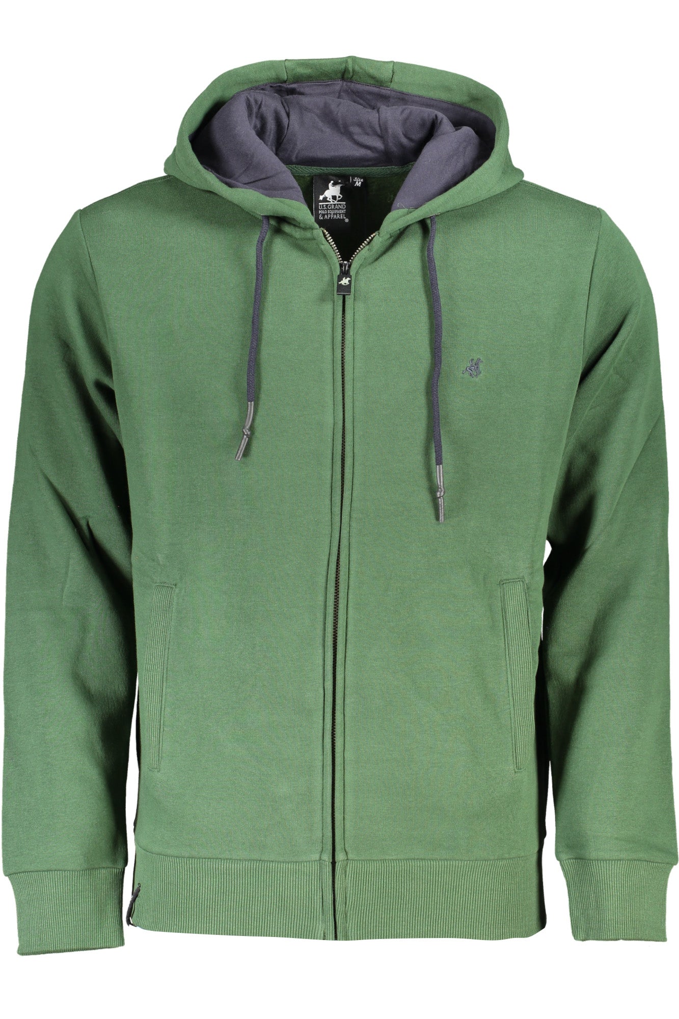 US GRAND Herren-Sweatshirt mit Reißverschluss, blau Grün Hauptbild