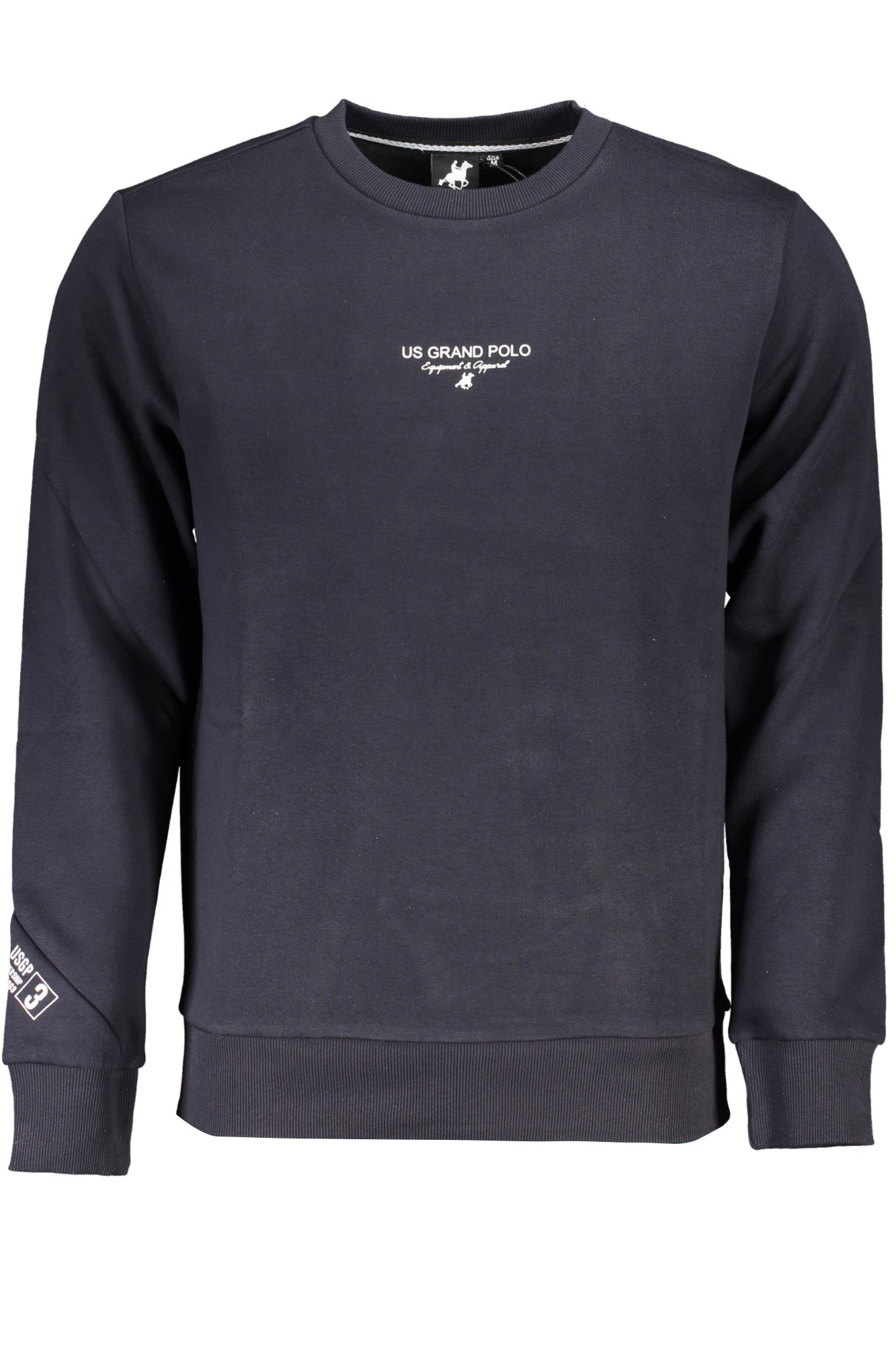 US GRAND Herren-Sweatshirt mit Reißverschluss, schwarz Zweitbild