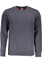 US GRAND Herren-Sweatshirt mit Reißverschluss, blau