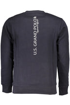 US GRAND Herren-Sweatshirt mit Reißverschluss, blau