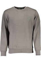 US GRAND Herren-Sweatshirt mit Reißverschluss, grau