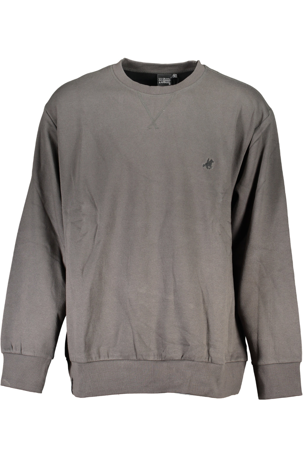 US GRAND Herren-Sweatshirt mit Reißverschluss, grau