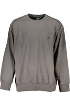 US GRAND Herren-Sweatshirt mit Reißverschluss, grau