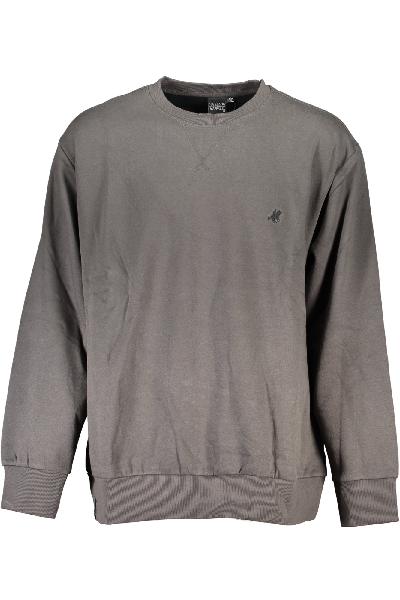 US GRAND Herren-Sweatshirt mit Reißverschluss, grau