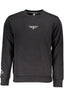 US GRAND Herren-Sweatshirt mit Reißverschluss, schwarz