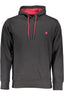 US GRAND Herren-Sweatshirt mit Reißverschluss, schwarz Schwarz
