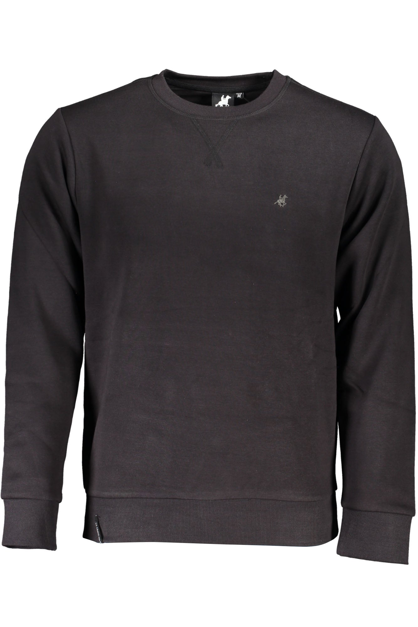 US GRAND Herren-Sweatshirt mit Reißverschluss, schwarz