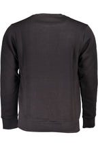 US GRAND Herren-Sweatshirt mit Reißverschluss, schwarz
