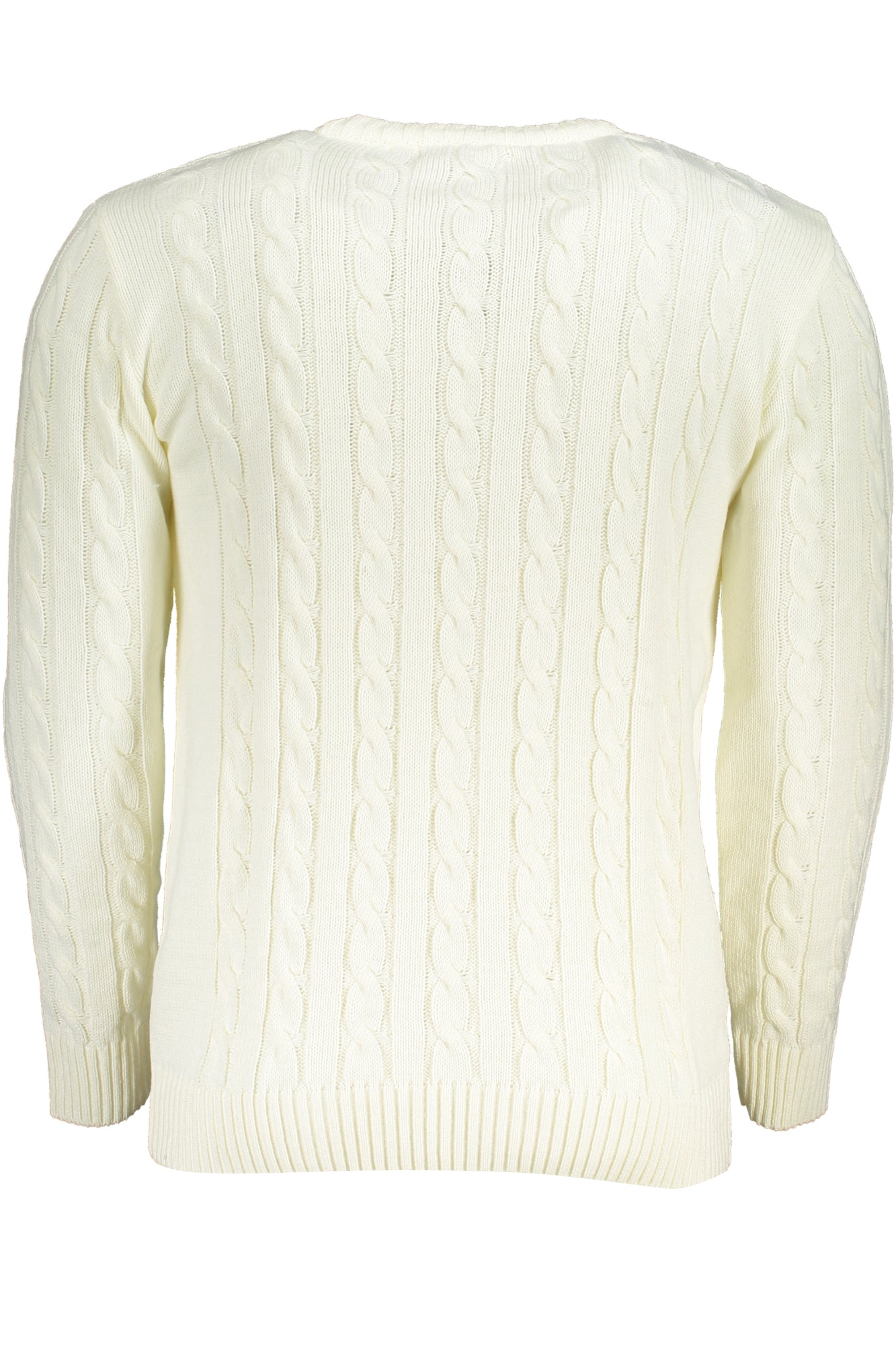 U.S. GRAND Pullover Herren – Langärmliger Jersey aus Italien für Herbst/Winter Weiß