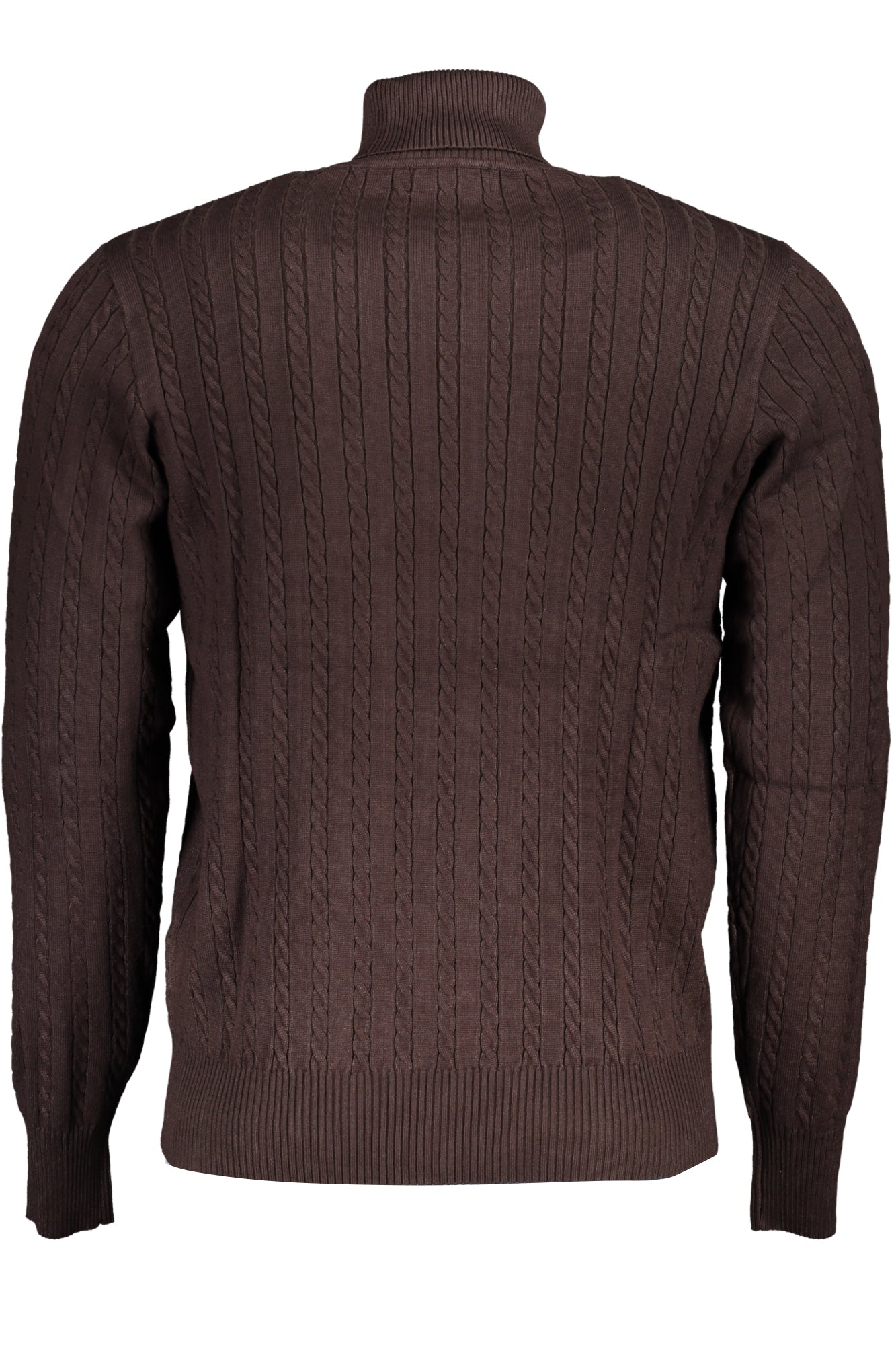 U.S. Grand Jersey-Pullover Herren – Brauner Rollkragen mit Stickerei | soulluna.de Braun