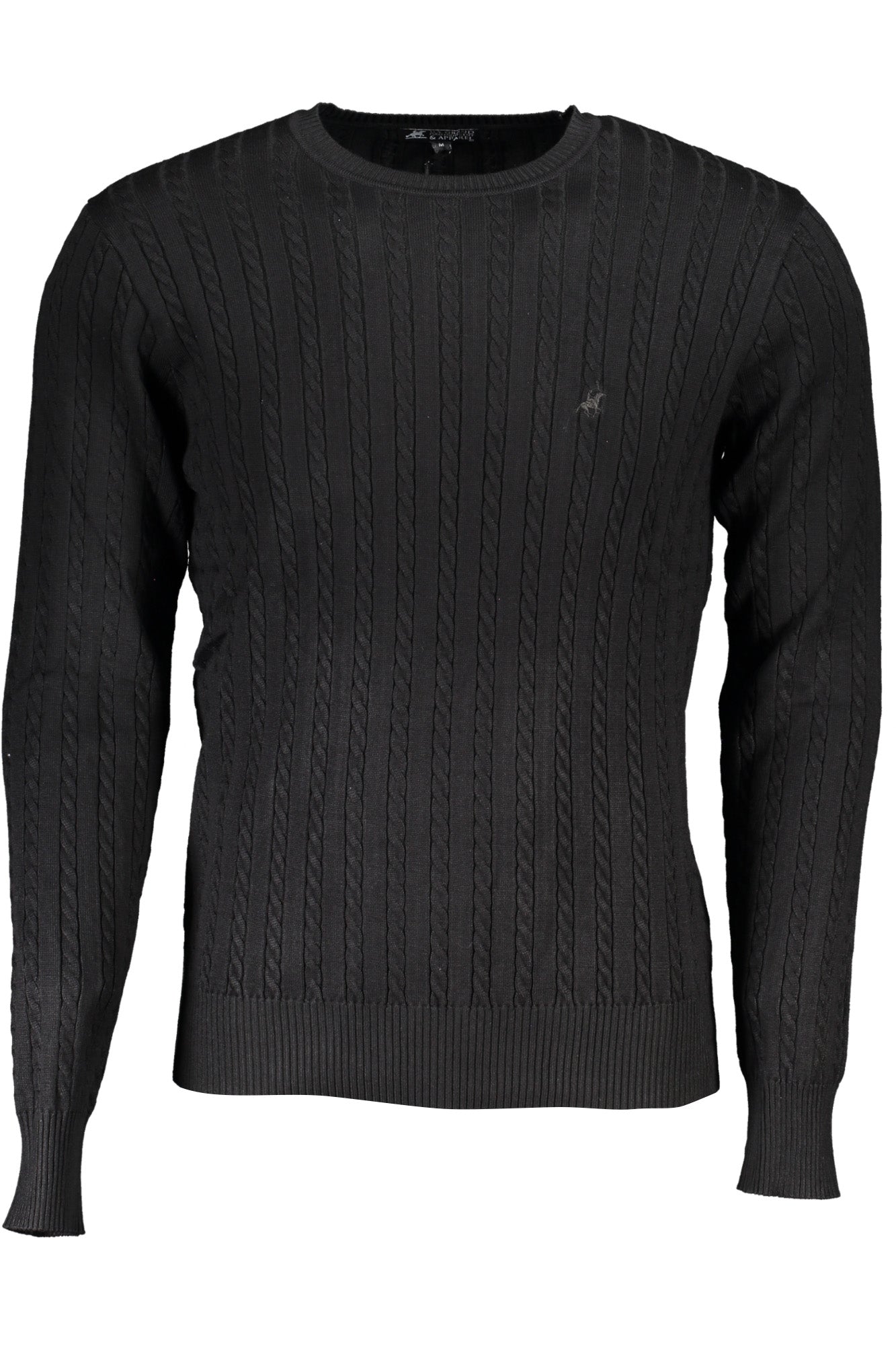 U.S. GRAND Herren Pullover rot – Langärmliges Trikottchen mit Logo-Stickerei Schwarz