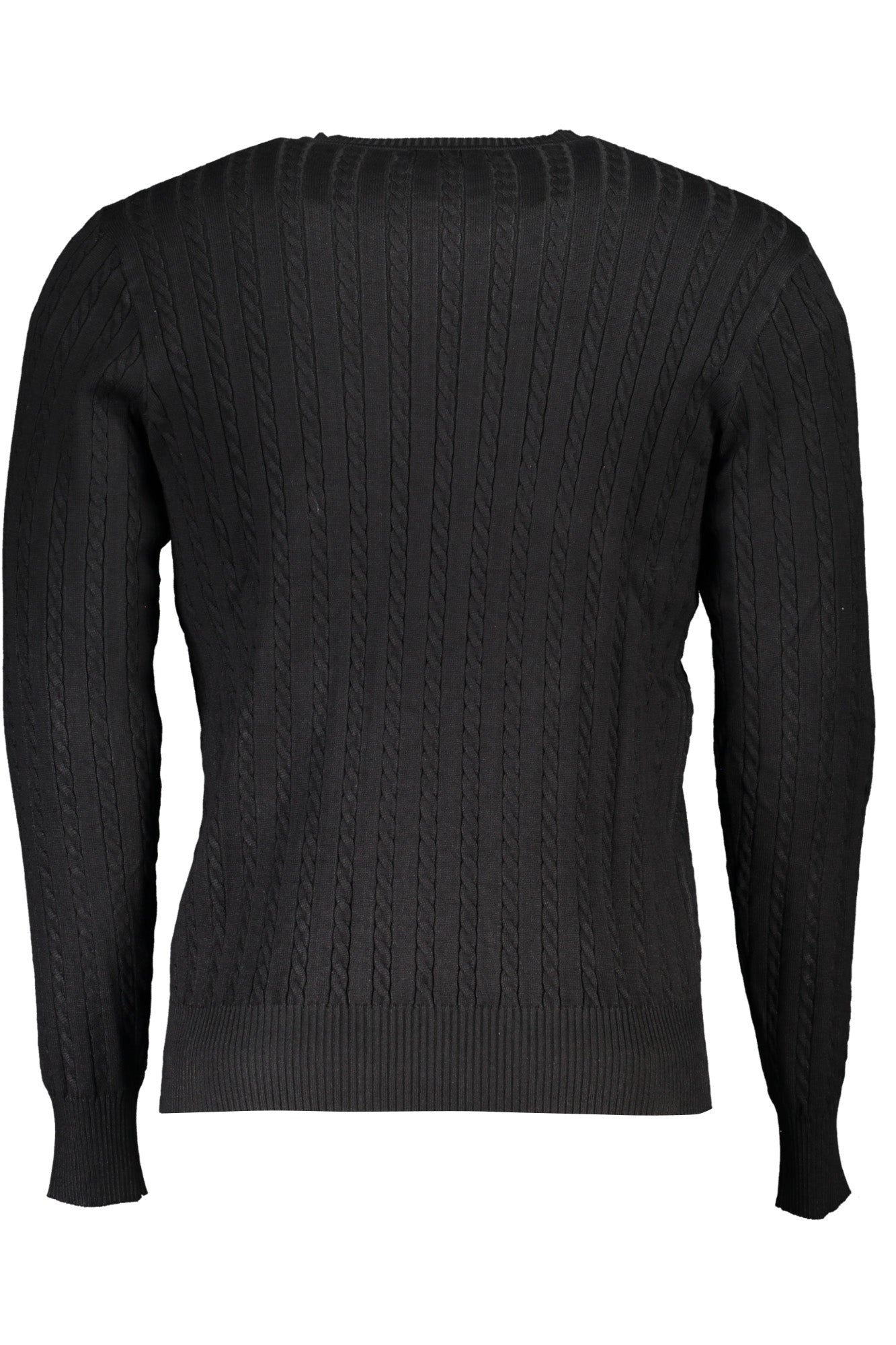 U.S. GRAND Herren Pullover rot – Langärmliges Trikottchen mit Logo-Stickerei Schwarz