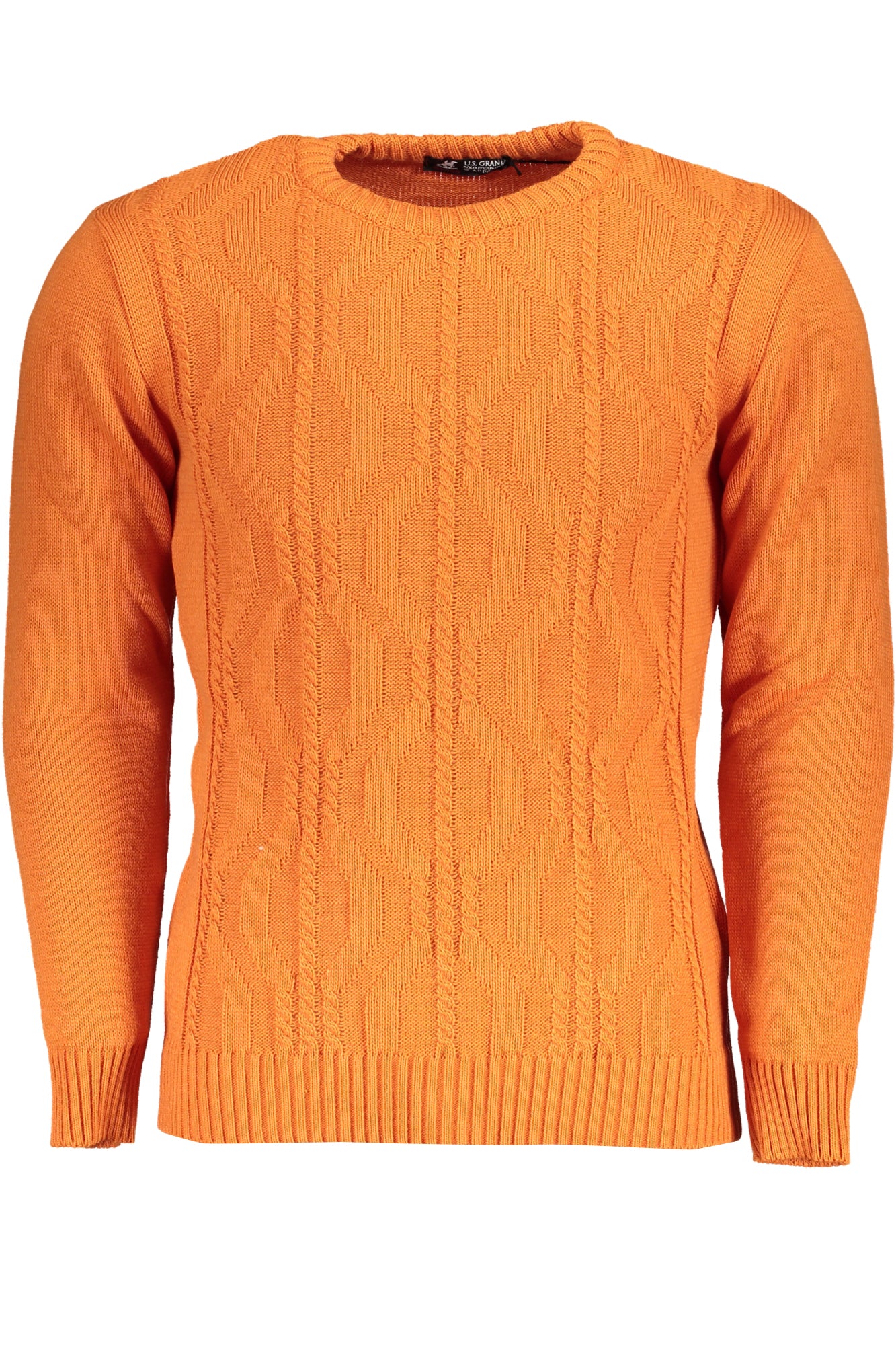 US GRAND Herren-Orange-Pullover Hauptbild