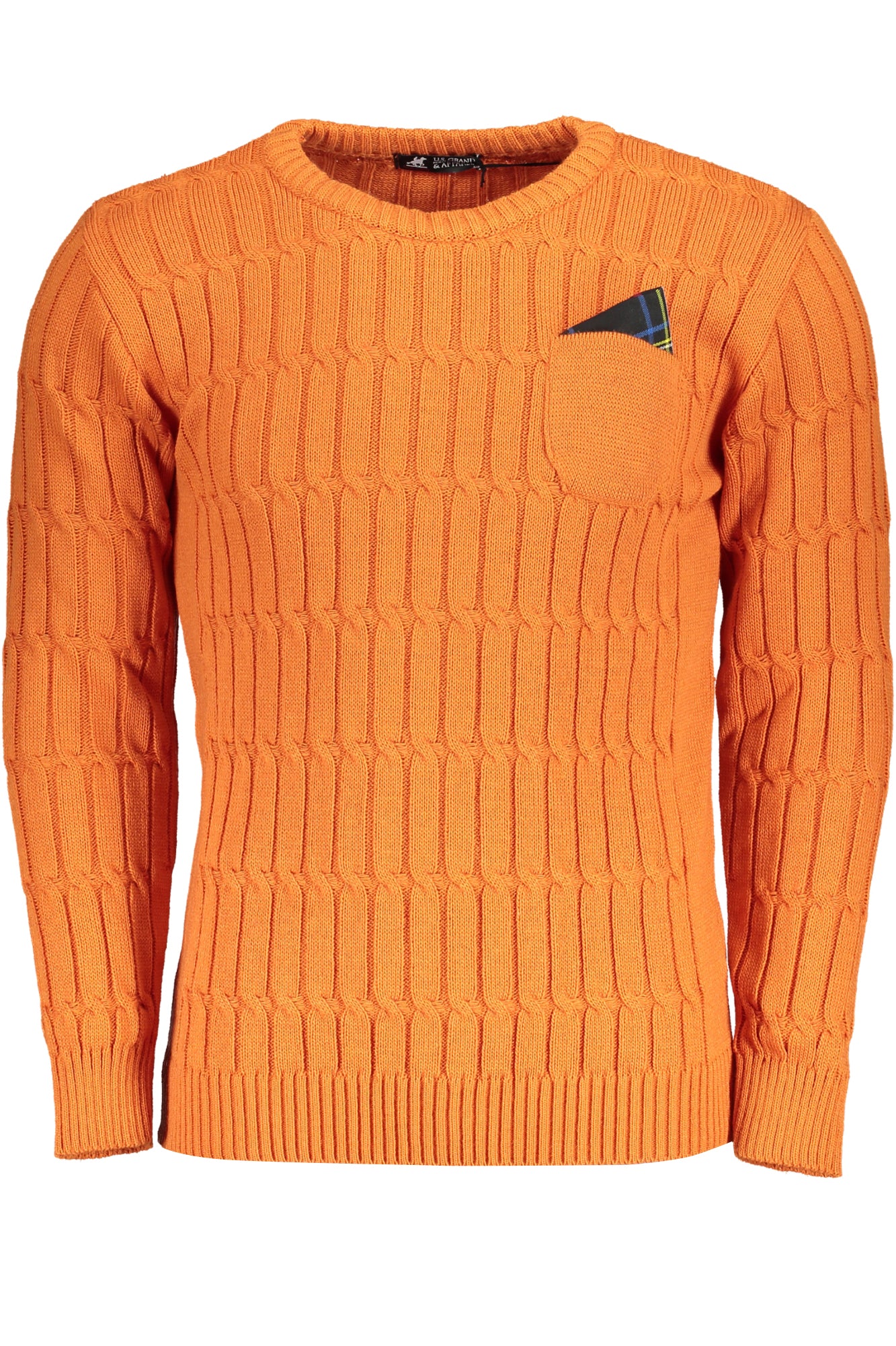 U.S. GRAND Herren Oberteile – Pullover, mit Taschen Orange