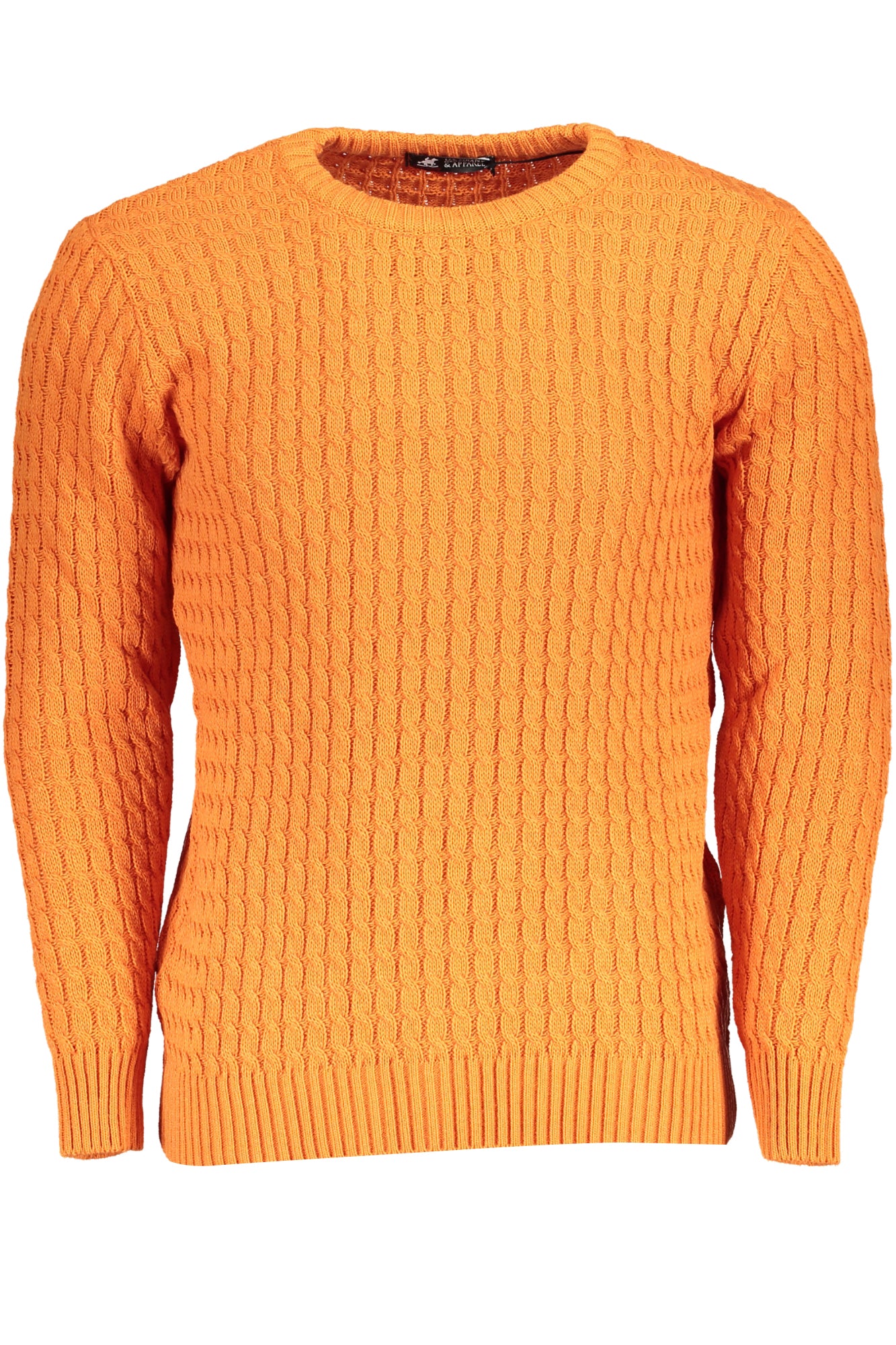 U.S. GRAND Herren Pullover grün – Italienische Qualität für Herbst/Winter Orange
