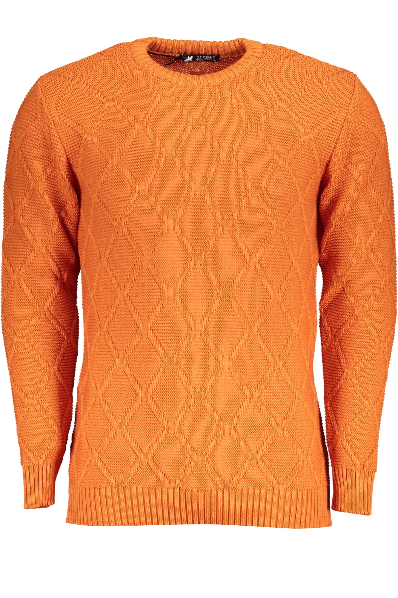 US GRAND Herren-Orange-Pullover