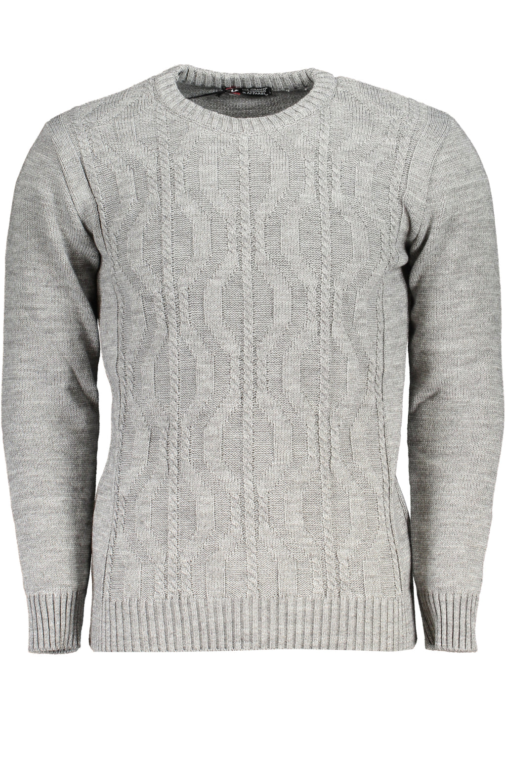 US GRAND HERRENPULLOVER, GRAU