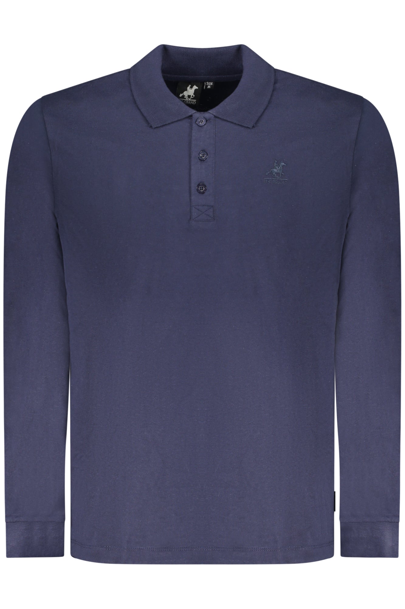 U.S. GRAND Poloshirt Herren – Langärmliges Design in Grün für Herbst/Winter Blau