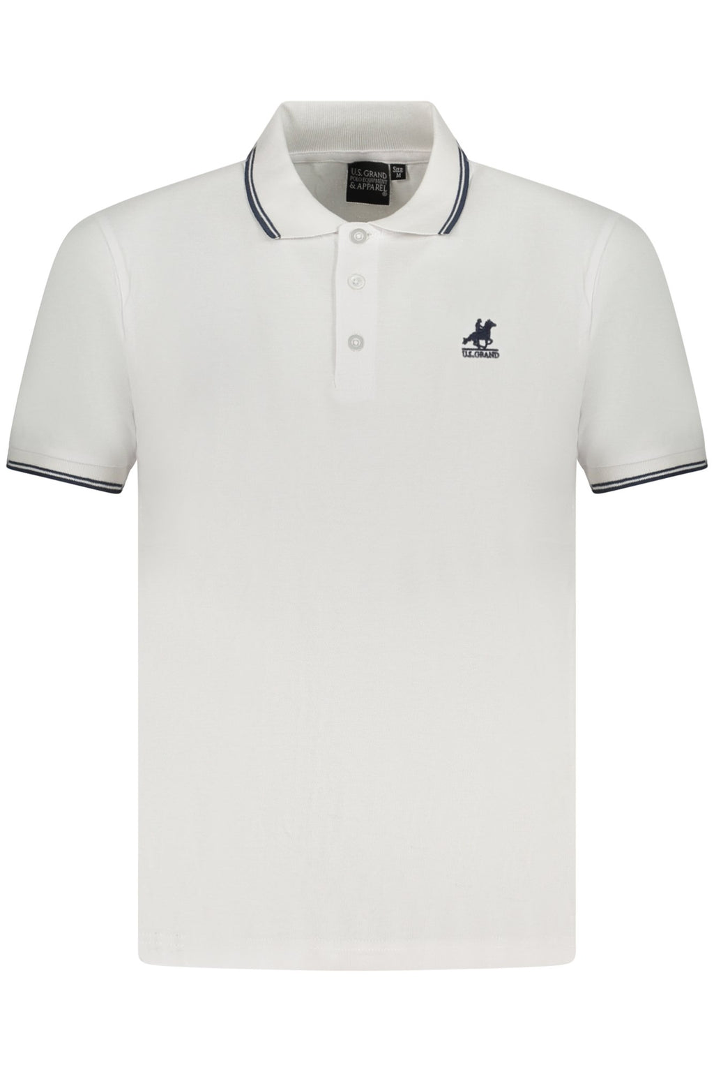US GRAND POLO KURZARM HERREN WEISS