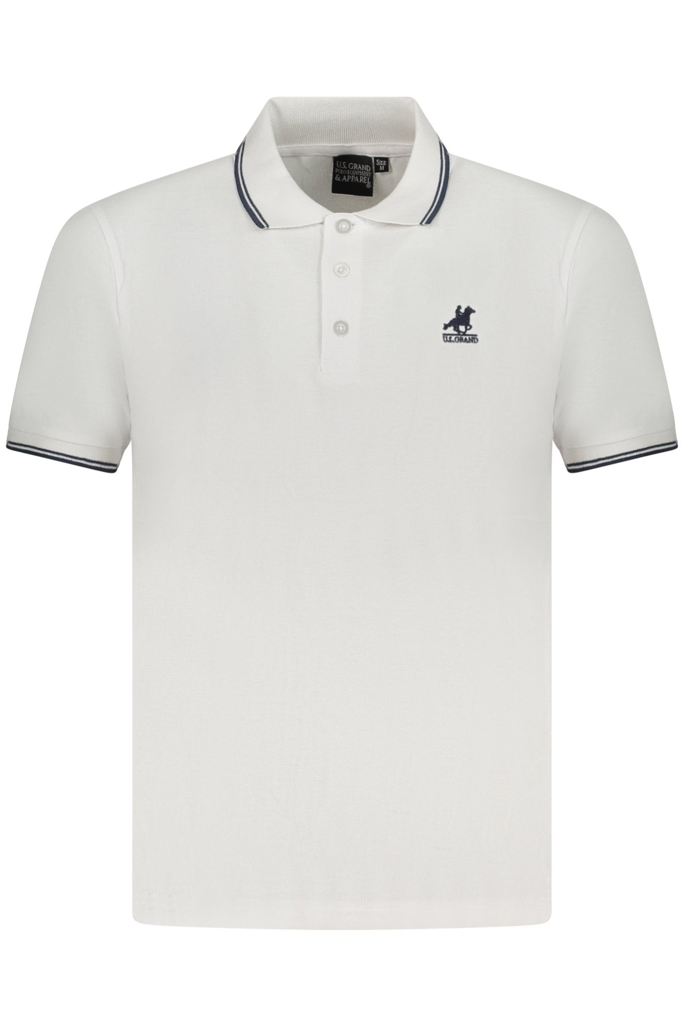 US GRAND POLO KURZARM HERREN WEISS