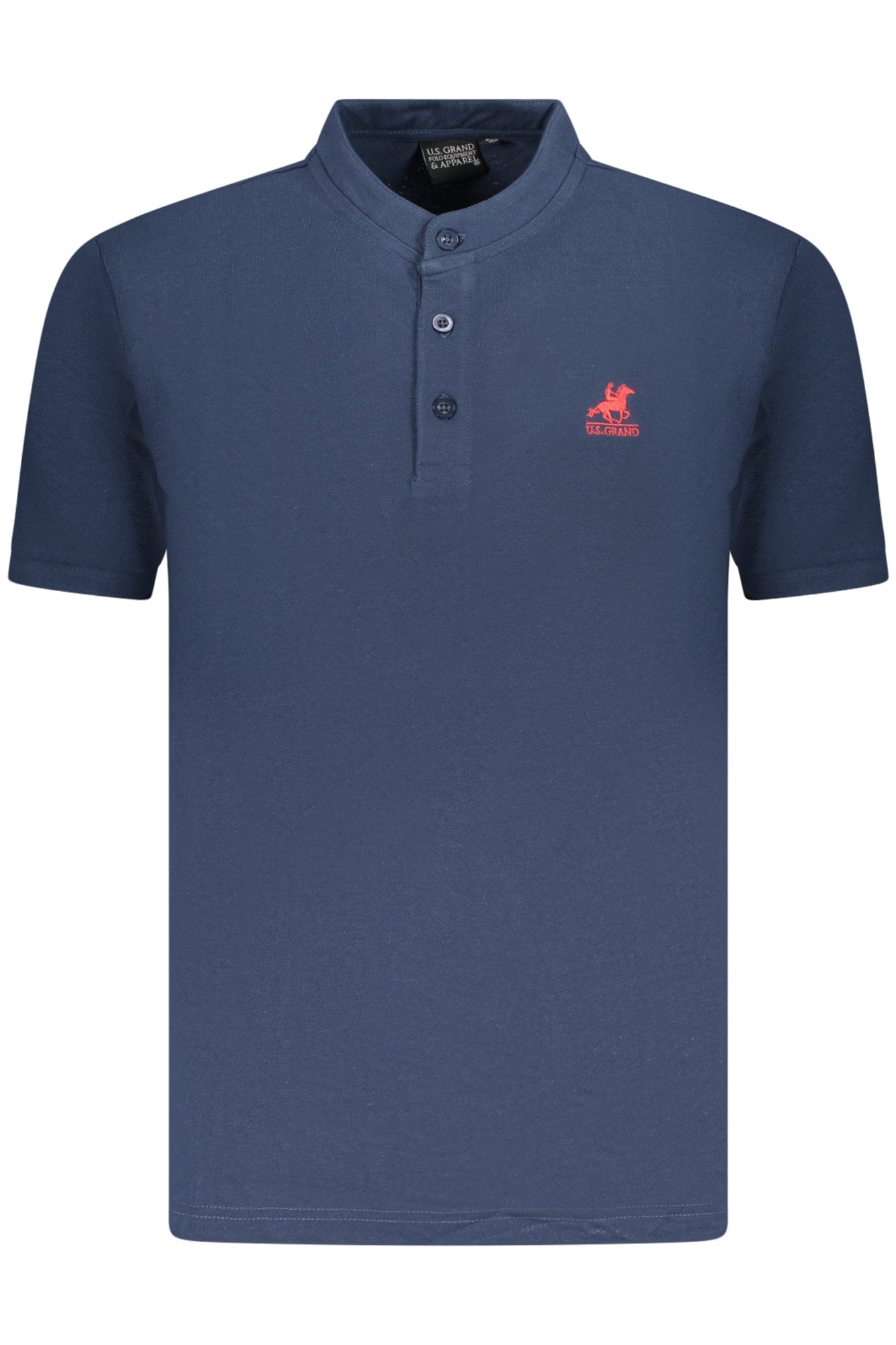 U.S. GRAND Poloshirt Herren – Kurzarm Blau mit Stickerei | soulluna.de Blau