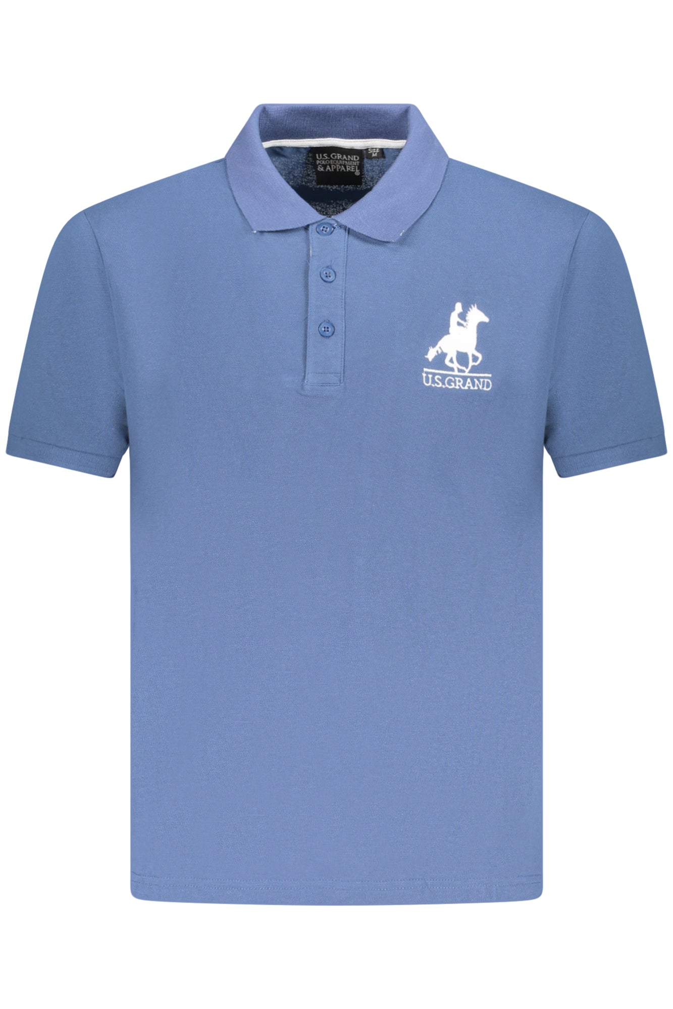 U.S. GRAND Poloshirt Herren Schwarz – Klassisches Polo aus 100% Baumwolle Blau