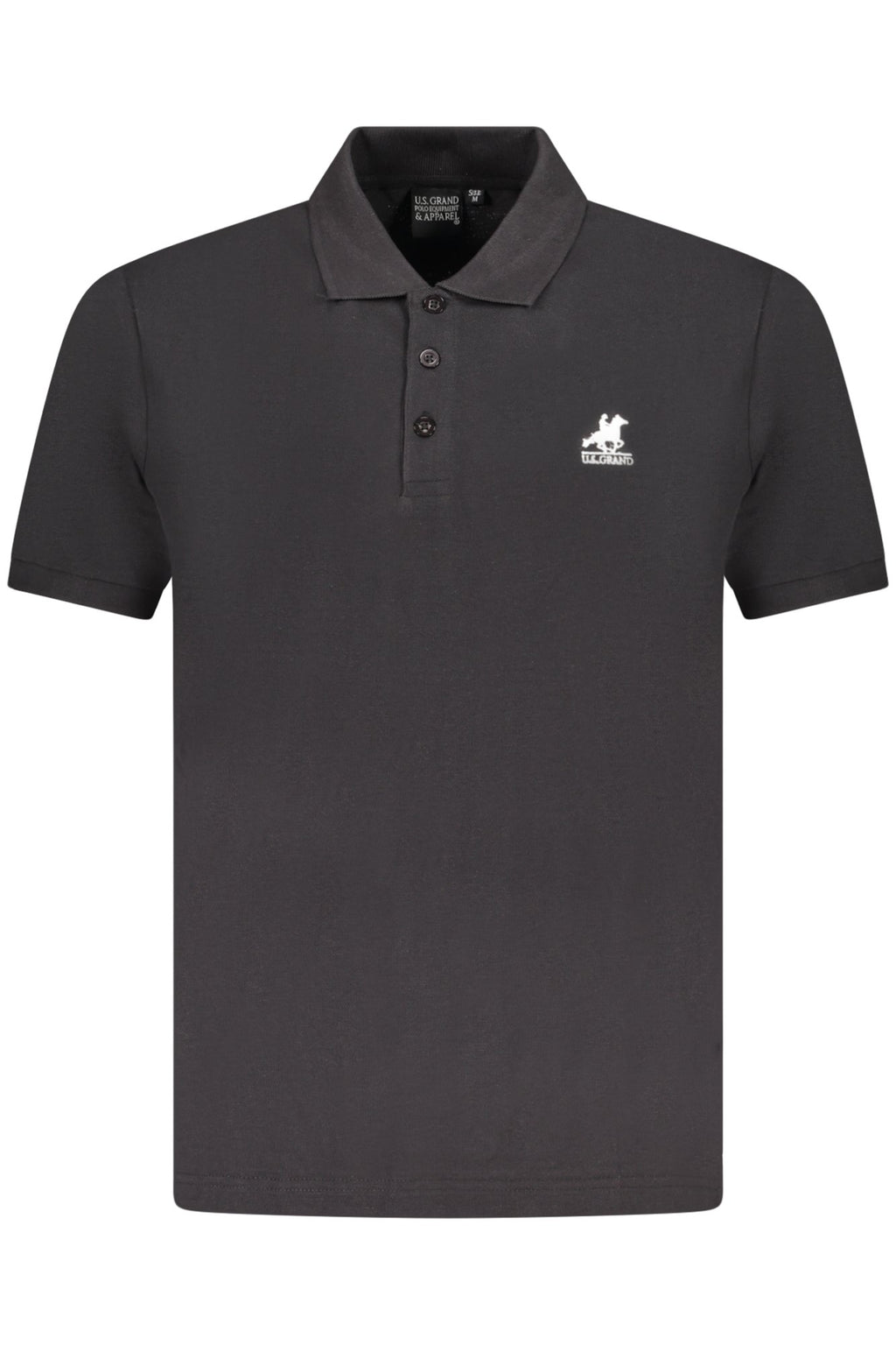 US GRAND POLO Kurzarm Herren Schwarz