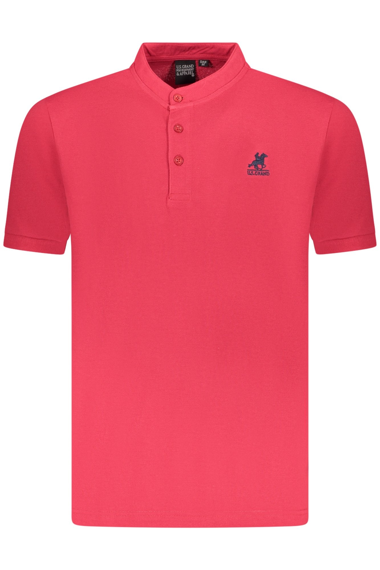 U.S. GRAND Poloshirt Herren – Kurzarm Blau mit Stickerei | soulluna.de Rot
