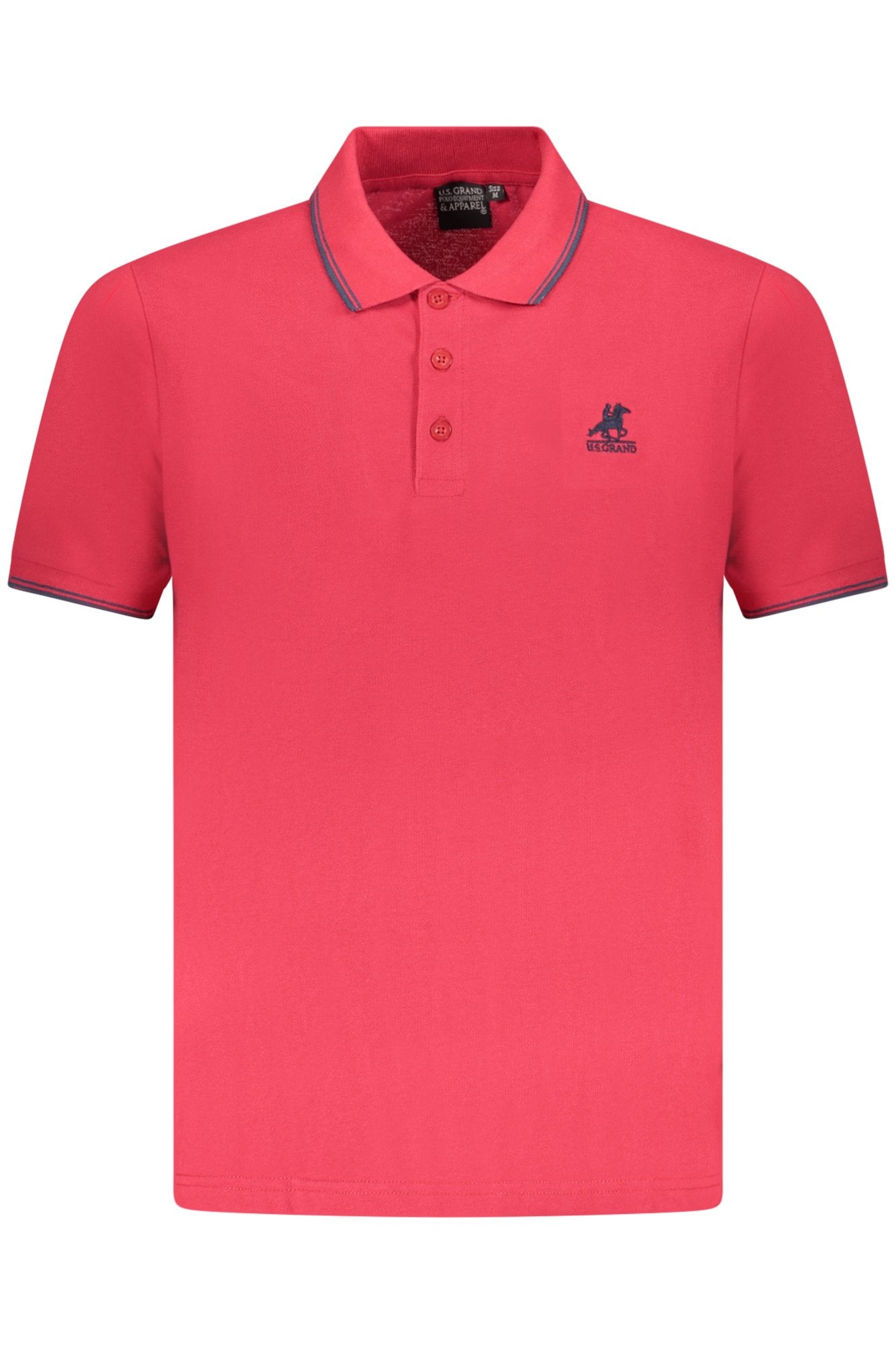 US GRAND Herren-Poloshirt mit kurzen Ärmeln, Rot Hauptbild