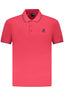 US GRAND Herren-Poloshirt mit kurzen Ärmeln, Rot