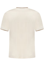 US GRAND Herren-T-Shirt mit kurzen Ärmeln, beige