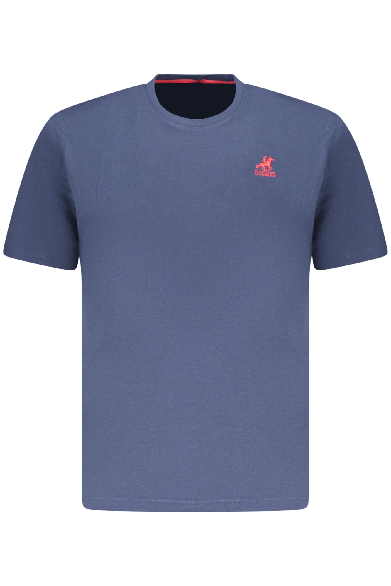 US GRAND Herren-T-Shirt mit kurzen Ärmeln, blau