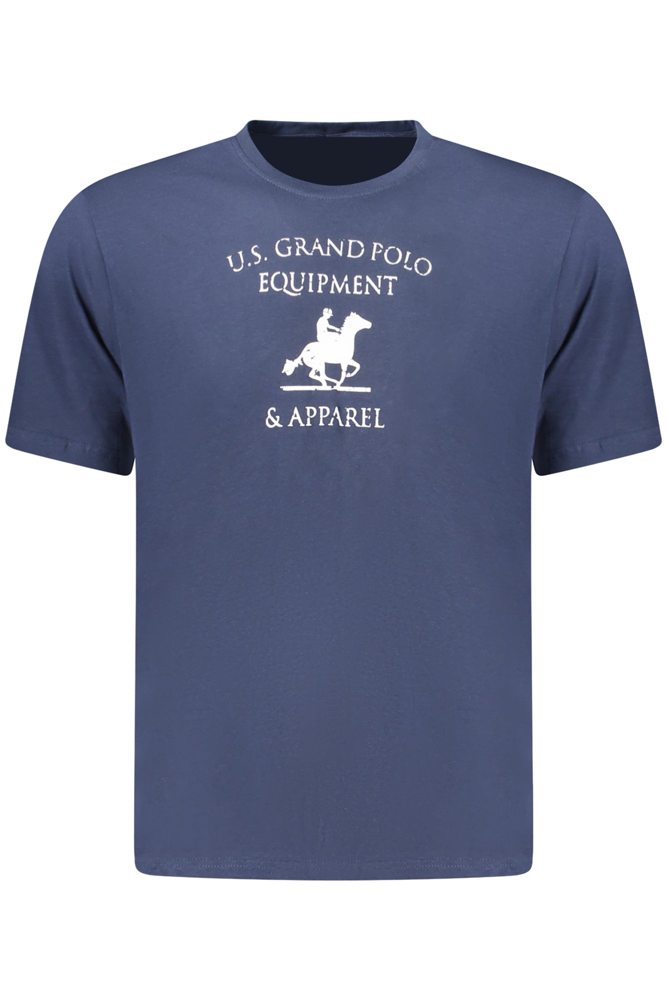 US GRAND Herren-T-Shirt mit kurzen Ärmeln, blau