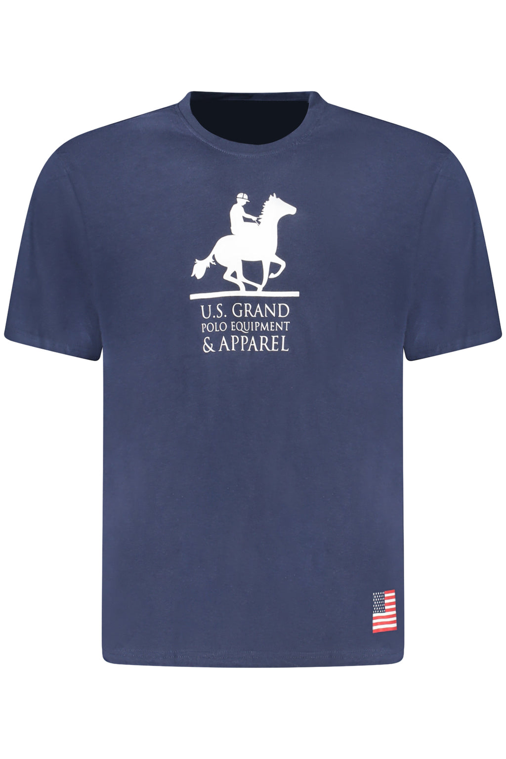 US GRAND Herren-T-Shirt mit kurzen Ärmeln, blau