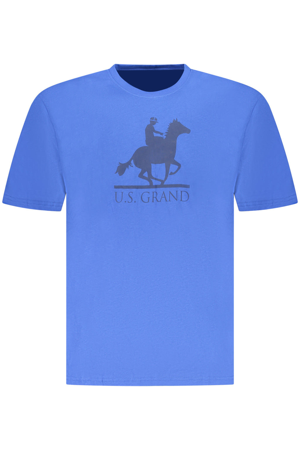 US GRAND Herren-T-Shirt mit kurzen Ärmeln, blau